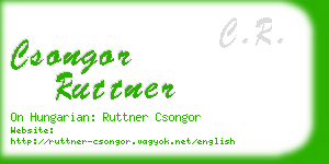 csongor ruttner business card